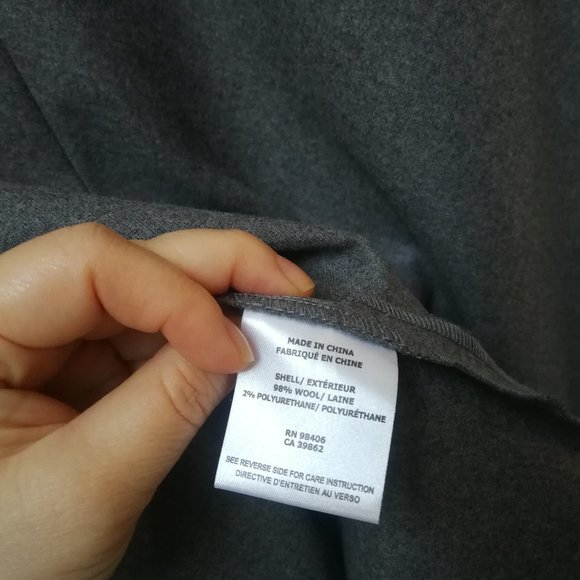 NEW Theory Wool Flannel Midi Skirt - Picture 5 of 8